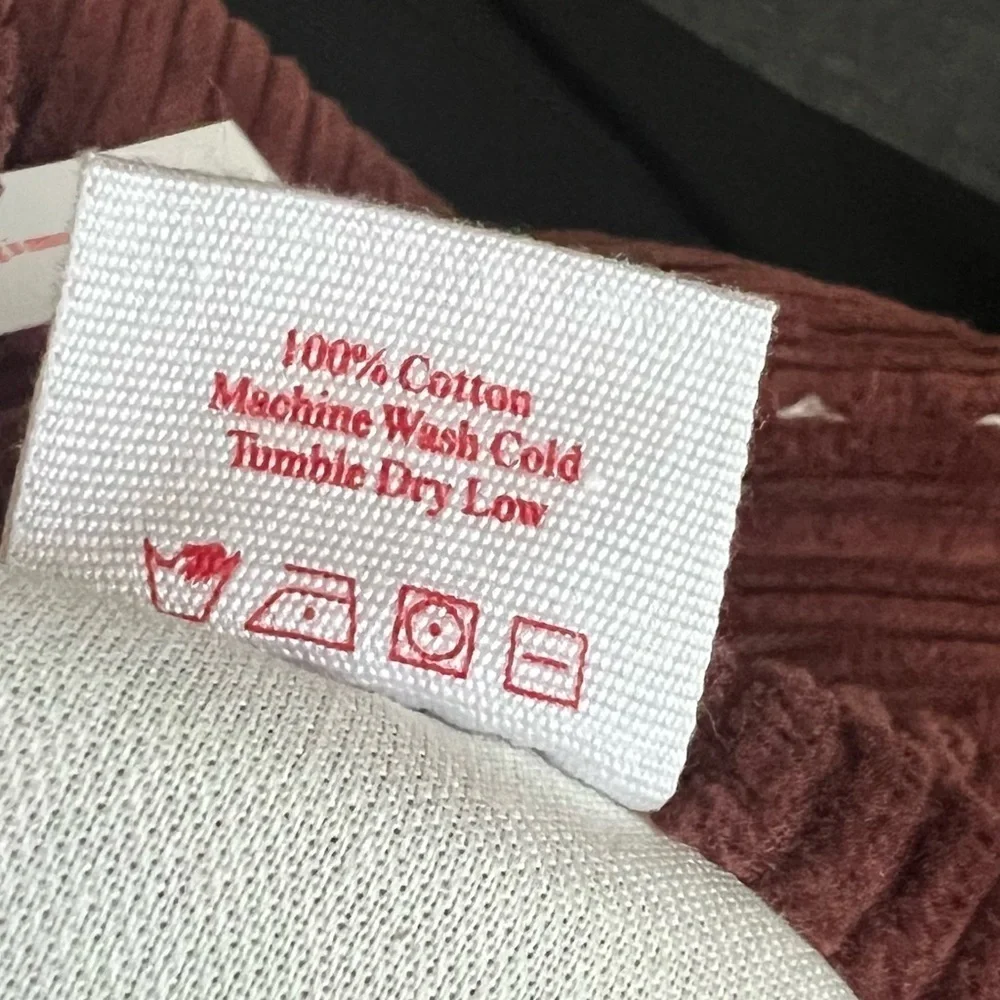 Lisa Says Gah Brown Corduroy Dylan Cherry Pants NWT Size 14 - Picture 12 of 12